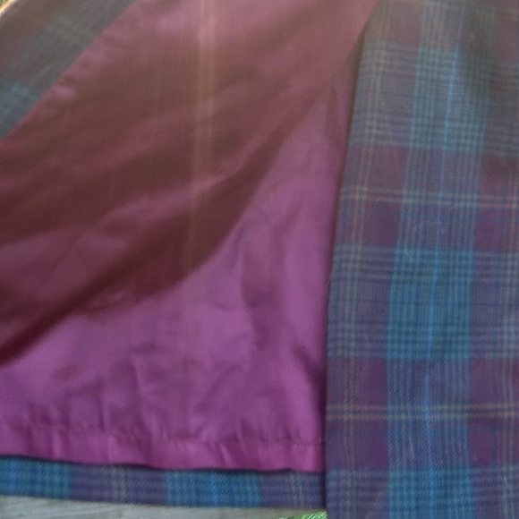 Vintage Eddie Bauer wrap tartan plaid skirt lined - Picture 3 of 5